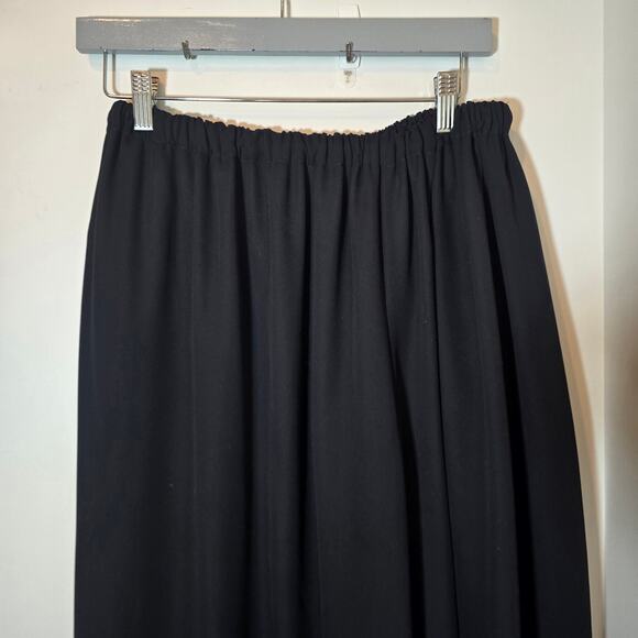 Vintage Bruno Pisano Full Length Flowy Maxi Skirt Size S Black Boho Made in USA - Picture 4 of 8